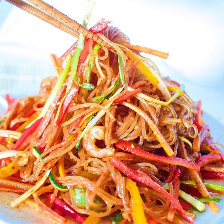 Rainbow Glass Noodles